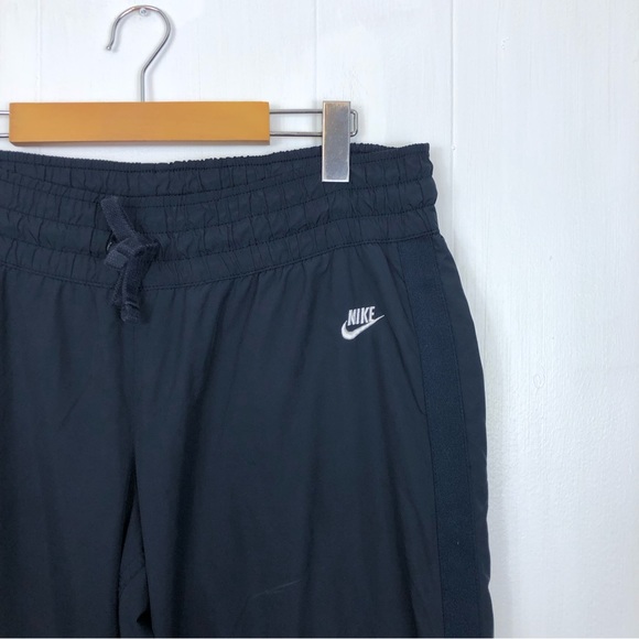 Vintage Y2K Nike Windbreaker Pants Navy Blue Sz L - Picture 2 of 9